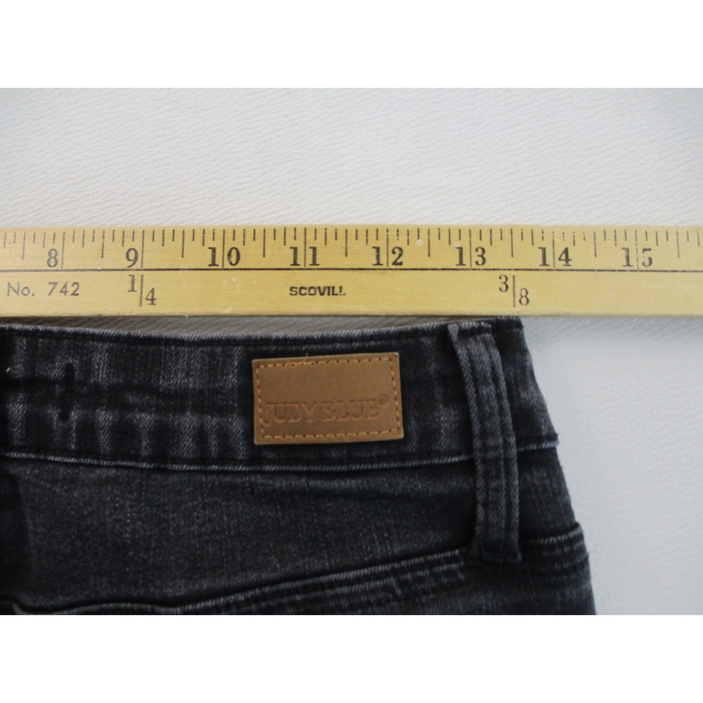 Judy Blue Jeans Womens 28 Black Boyfriend Fit Faded Stretch Denim JB88175 BK - Picture 7 of 14